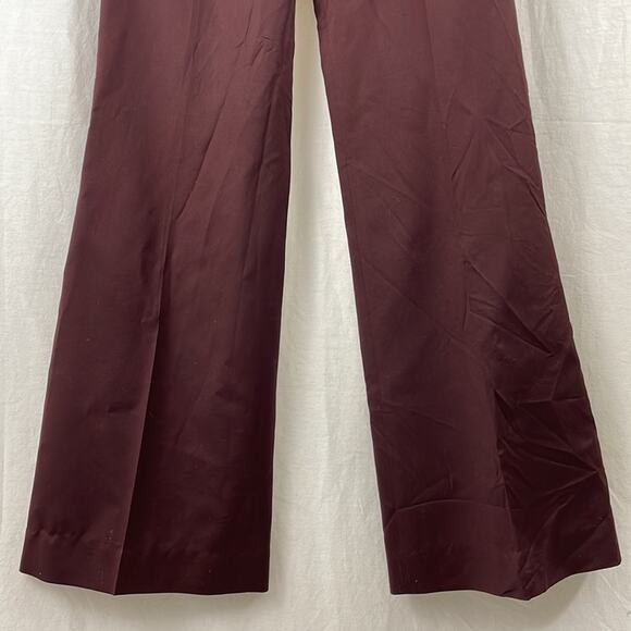 Chloé 100% Wool Brown Straight Leg Trousers - Picture 4 of 8